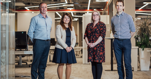 J&J announce their support of the ISE programme. Pictured Gerard Madden, Tiziana Margaria, John Meaney and Michelle Finnan